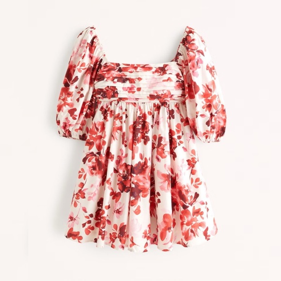 Abercrombie & Fitch Dresses & Skirts - emerson ruched puff sleeve mini dress